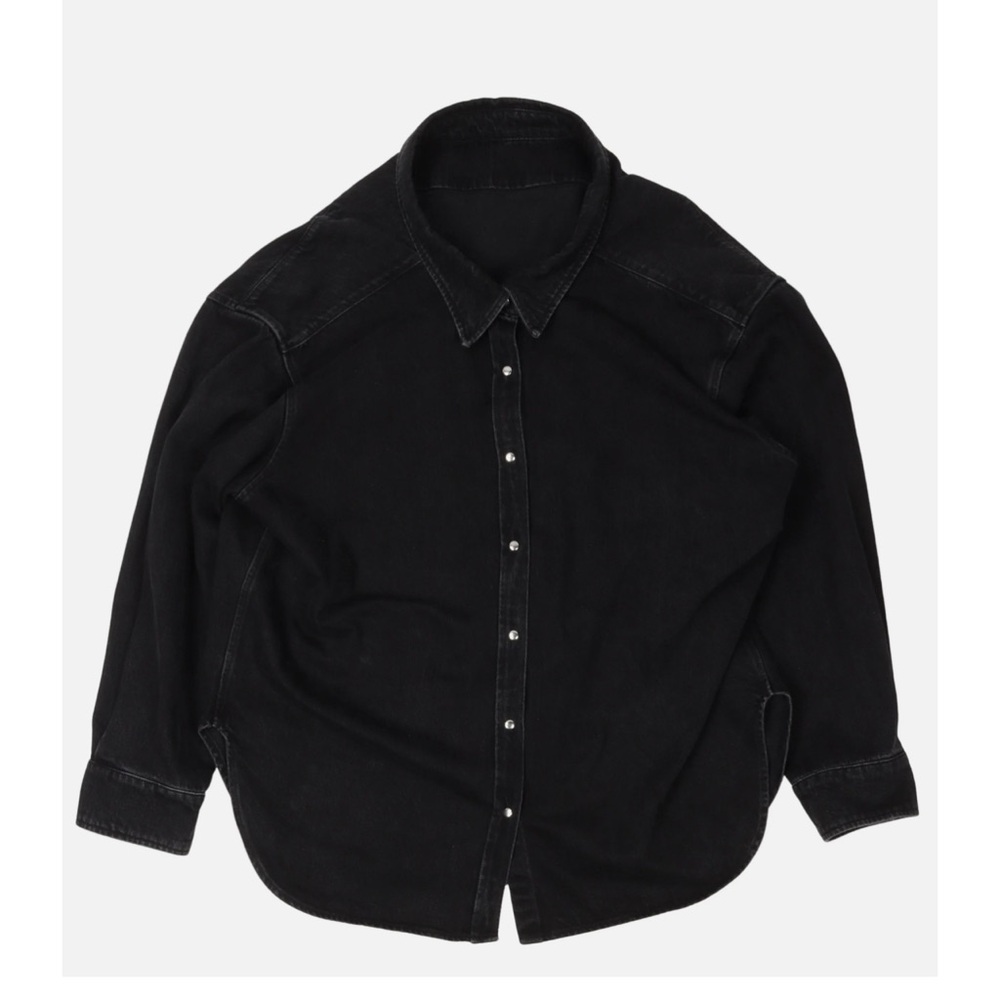 Balenciaga Drop Shoulder Denim Shirt Jacket - 46